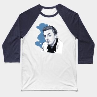 Robert Mitchum - An illustration by Paul Cemmick Baseball T-Shirt